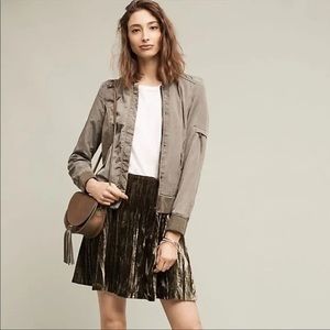 Anthropologie MAEVE velvet skirt